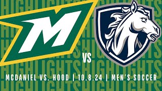 McDaniel Mens Soccer Highlights  10824 vs Hood [upl. by Canon]