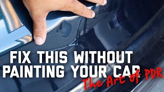 Toyota Rav4 Paintless Dent Repair  PDR tips and tricks [upl. by Ynnad]