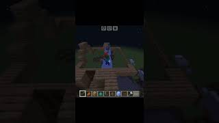 SMART ZOMBIE ATTACK VS NOOB 4 VILLAGERS shorts shortsfeed minecraft funnyshorts foryou [upl. by Goldman]