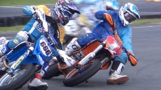 UK SUPERMOTO 450 ELITE CHAMPIONSHIP 2013 ROUND 7  TEESSIDE AUTODROME [upl. by Aikit]