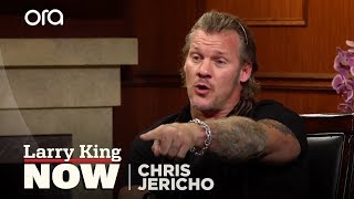 Chris Jericho is all for Ronda Rousey Conor McGregor joining the WWE  Larry King Now  OraTV [upl. by Schonfield]