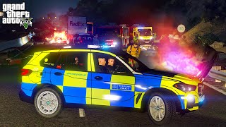 Armed Police Incident Sets M25 Alight GTA 5 UK Police LSPDFR Mod [upl. by Morrell]