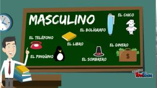 Masculino y femenino en español regla general [upl. by Lucais974]