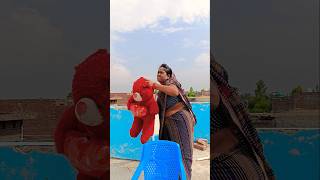 Karishma ke Teddy 🧸 ke sath yah Kya Kiya 😨 bhaiya ne🤣🤣 comedyshort short surjeetswag [upl. by Dolf347]