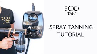 Spray Tanning Tutorial [upl. by Osnerol]