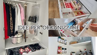 10 IDEE COME ORGANIZZARE E TENERE IN ORDINE  LARMADIO  CUCINA  CASA  SPEZIE  CASSETTI  HACK [upl. by Waly]