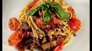 Whole Wheat Linguini with Sundried Tomato Pesto [upl. by Feldman]