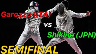 Tokyo 2021 Semifinal Garozzo ITA v Shikine JPN  Olympic Fencing  Mens Foil Highlight [upl. by Airdnoed954]