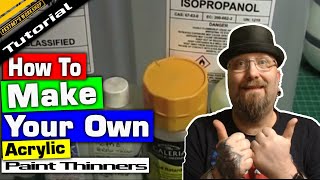 How to  make your own paint thinners for acrylic paints HD [upl. by Linoel]