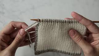 TwoColor Double Knitting Tutorial  Purl Soho [upl. by Levesque24]