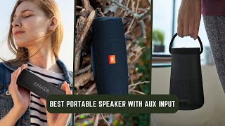 7 Best Portable Speakers With AUX Input  Mini Portable ALL [upl. by Nanete]