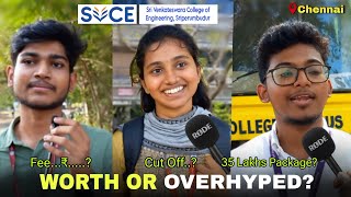 Asking Final Year Students about SVCE Placement Cut off Fee and Salaries  Tamil [upl. by Alikam598]