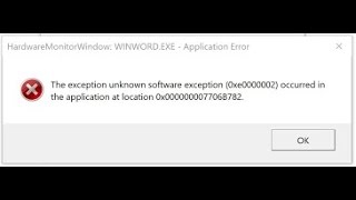 Fix Lexception de logiciel inconnu exception 0xc06d007e sest produite dans lapplication [upl. by Noevad]