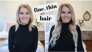 AMAZON hair extensions on fine thin hair [upl. by Eidak655]