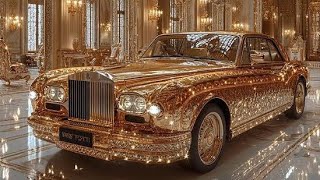 2025 launch car 24K gold RollsRoyce car on My Youtube channel [upl. by Retloc290]