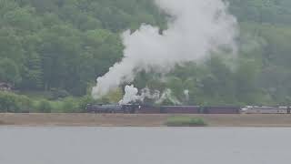 CP 2816 crossing Sabula Causeway Beach May 2024 [upl. by Jackqueline]