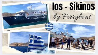 IOS  SIKINOS by ferry Traghetto dal porto di Ormos Ios al porto di Alopronia Sikinos Greece [upl. by Hartfield11]