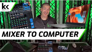 6 Ways To Connect An Audio Mixer To A Computer Mac or PC [upl. by Petit354]