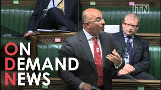 Nadhim Zahawi Interrupted by his OWN Tie in Parliament [upl. by Ahsimek843]