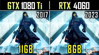 GTX 1080 Ti vs RTX 4060  2017 High End vs 2023 Mid Range  Tested in 15 Games [upl. by Mirna]