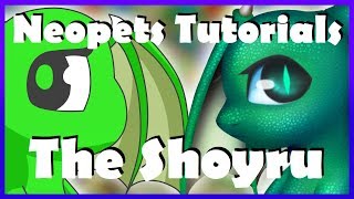 ▐Lets Draw▌ The Shoyru Neopets Tutorials [upl. by Zurc]