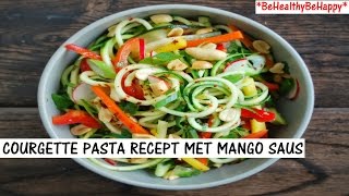 COURGETTE PASTA RECEPT MET MANGO SAUS [upl. by Persse]