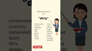 Synonym quotdirtyquot english spokenenglish shortsvideo learning vocabulary [upl. by Sexton]