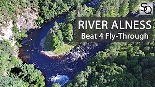 Beat 4 FlyThro River Alness Salmon Fishing Scotland [upl. by Annet212]