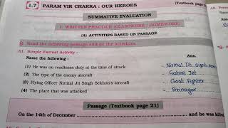 17 Param vir Chakra Our HeroesWork book solving std6SubEnglishworkbookwritingenglish [upl. by Linneman]