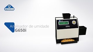 Analisador de Umidade e Impureza portátil G650i [upl. by Ayra]