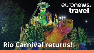 Watch Rio Carnivals colourful parade as Brazil looks forward to a full return in 2023 [upl. by Igiul258]