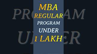 MBA Program for Under 1 Lakh [upl. by Sevart]