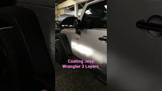 Coating Jeep Wrangler Rubicon 3 Layers kotamedan berubahsekejap bening sepertiyangkauminta [upl. by Ahtrim]