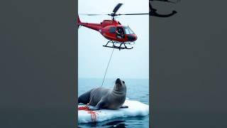 Injured seal caught in fishing net [upl. by Lierbag]