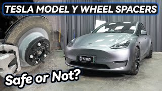 Are Tesla Model Y Wheel Spacers Safe or Not  BONOSS Tesla Car Parts [upl. by Ayhtin]