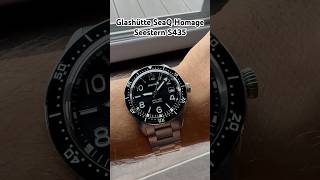 Seestern S435  Glashütte SeaQ Homage on 675quot17cm wrist wristwatch homagewatch watch [upl. by Akeryt]