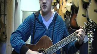 Hagstrom MOCON Mahogany Acoustic Demo [upl. by Rimidalb]