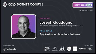 Application Architecture Patterns  ABP NET Conference 2023 [upl. by Hauhsoj]