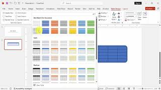 How to change the shape of a table in PowerPoint 365 [upl. by Aitam270]