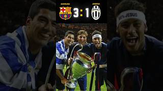 Barcelona 🇪🇸 vs Juventus 🇮🇹 31 UCL Final ⚔️ Match Epic Highlights football shorts messi [upl. by Aisya664]