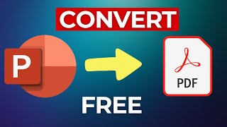 How to Convert PowerPoint to PDF Free  PPTX to PDF [upl. by Elyr]