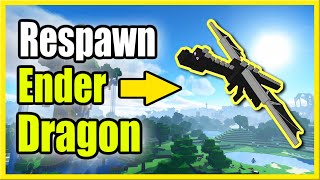 How to Respawn the ENDER DRAGON in Minecraft End Crystal Recipe [upl. by Yelsa]