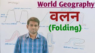 World Geography वलन  Folding एवं वलन के प्रकार [upl. by Suedama]