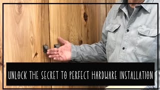 Build your own simple easy jigs to install cabinet hardware [upl. by Ad]