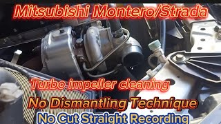 How to perform Cleaning of Turbo Impeller No Dismantling Technique to Mitsubishi MonteroStrada [upl. by Eelrebmik]