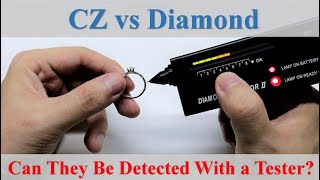 CZ vs Diamond Ring  Probing With a Diamond Tester [upl. by Jacob]