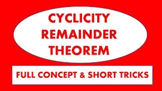 Cyclicity Remainder Theorem  basics amp tricks Nihar Maths [upl. by Bloomer668]