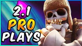 21 ELIXIR CHEAPEST GIANT SKELETON CLONE DECK 💣 [upl. by Luy492]