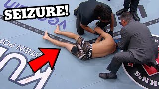 Bryce Mitchell Has Seizure After Scary Knockout vs Josh Emmett at UFC 296  Doctor Reacts [upl. by Notxarb834]