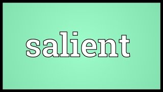 Salient Meaning [upl. by Marienthal]